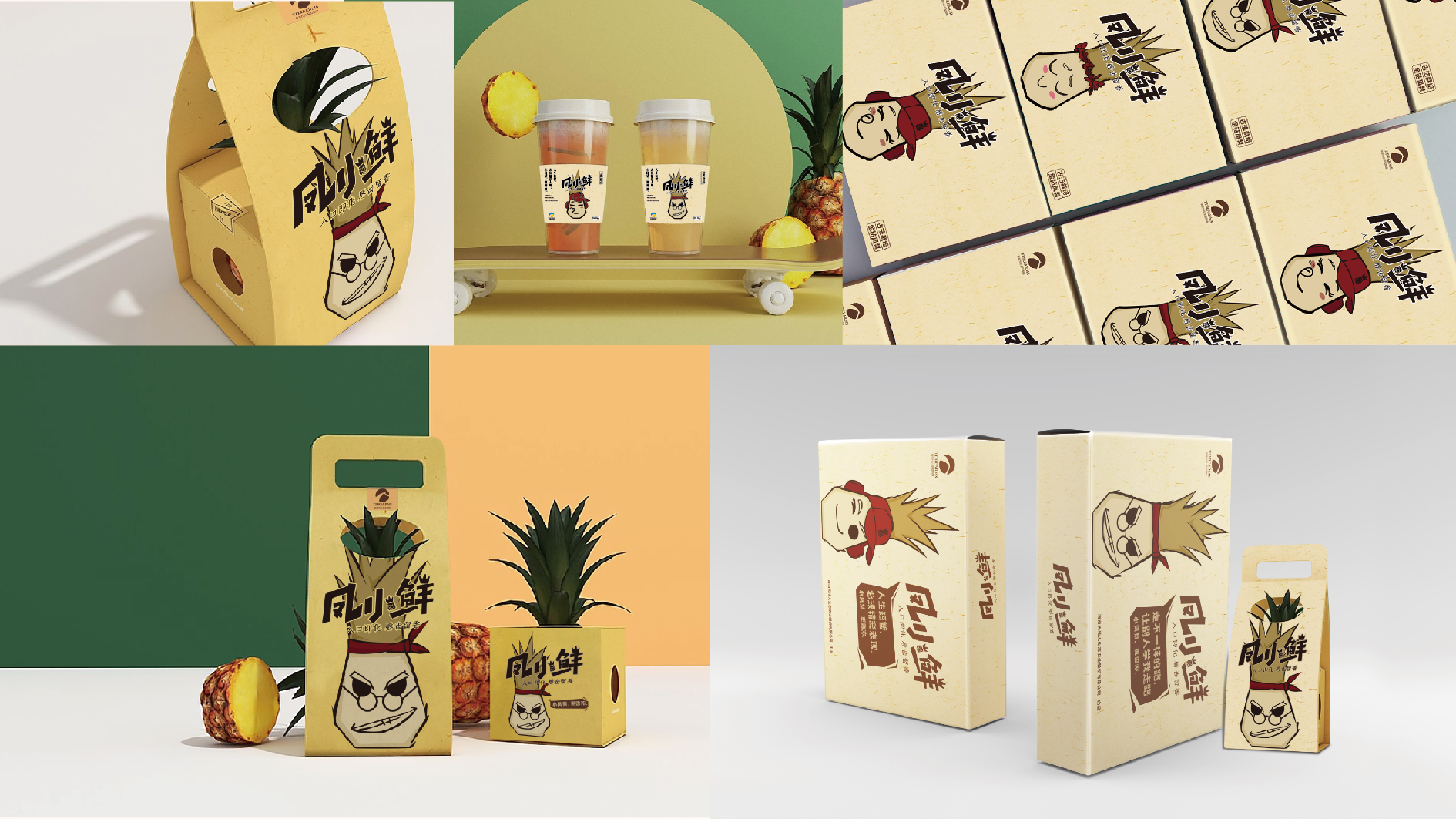 玉溪凤小鲜凤梨品牌形象设计